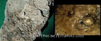 Cerámicas castreñas con restos de oro. Chao Samartín, Grandas de Salime y Castro de San Chuis, Allande